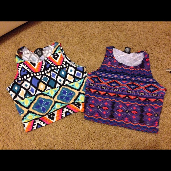 Two belly shirts size small