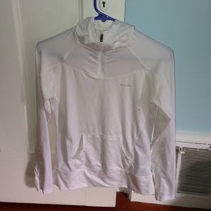 white Colombia jacket