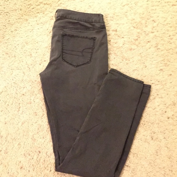 Charcoal Gray jeggings by AE