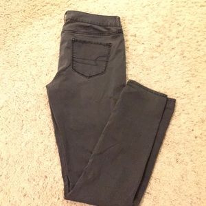 Charcoal Gray jeggings by AE