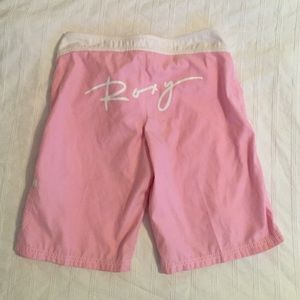 Light pink Roxy board shorts!