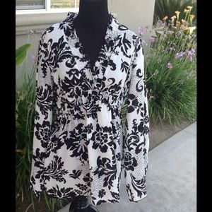 Black & White Blouse