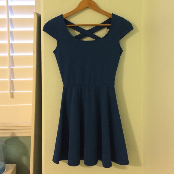 Blue Skater Dress