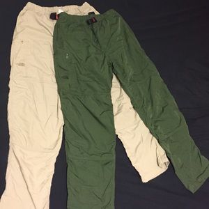 2 MEN'S THE NORTH FACE HIKING OUTDOOR PANTS