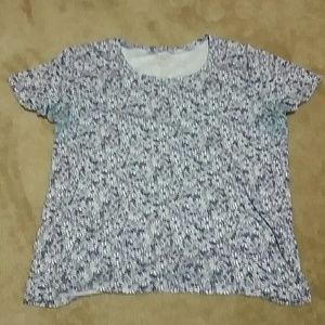 White stag purple and white top