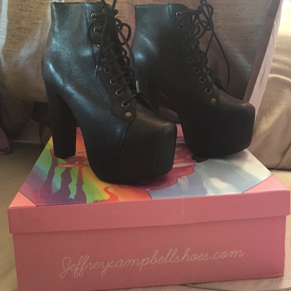Jeffrey Campbell Lita Black Black size7