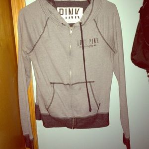 VS dark grey and black hoodie