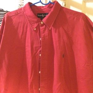 Ralph Lauren Blake 100%cotto Red Long sleeve shirt
