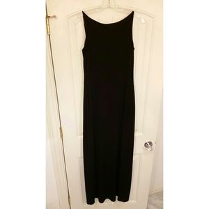 Laundry black with hot pink lining long dress