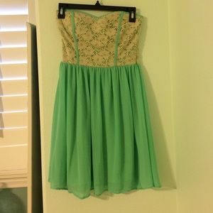 Lace Strapless Dress