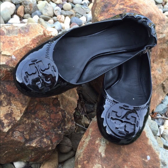 Tory burch black flats