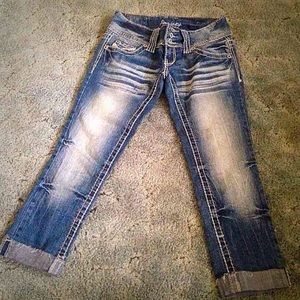 2 pairs of amethyst capris size 0