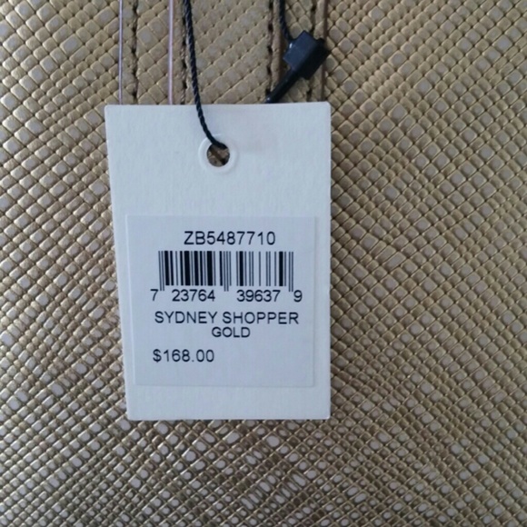 🌟🌸SOLD🌸🌟 NWT! FOSSIL GOLD LEATHER SYDNEY - Picture 3 of 4