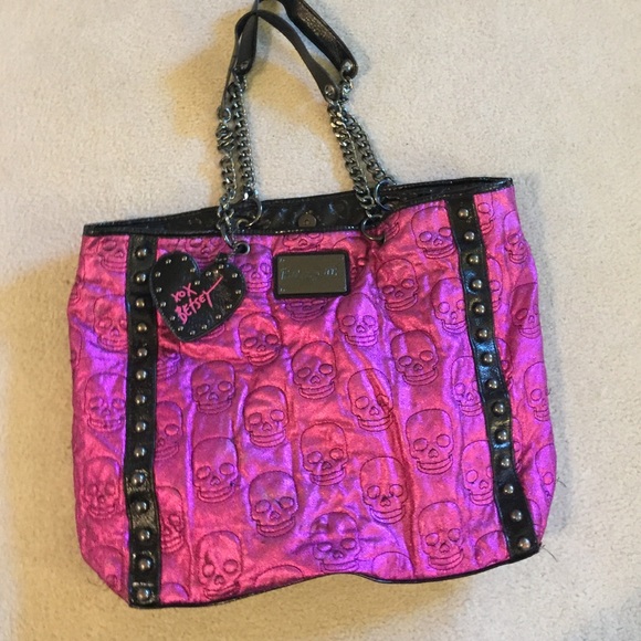 Betseyville Pink Skull tote bag