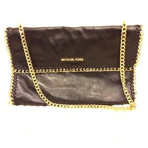 Michael Kors Oversized Chelsea Leather Clutch