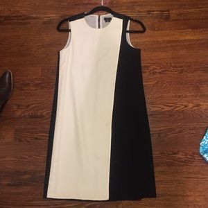 Theory black and white dress