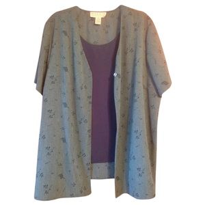 Green Floral Tunic 2X