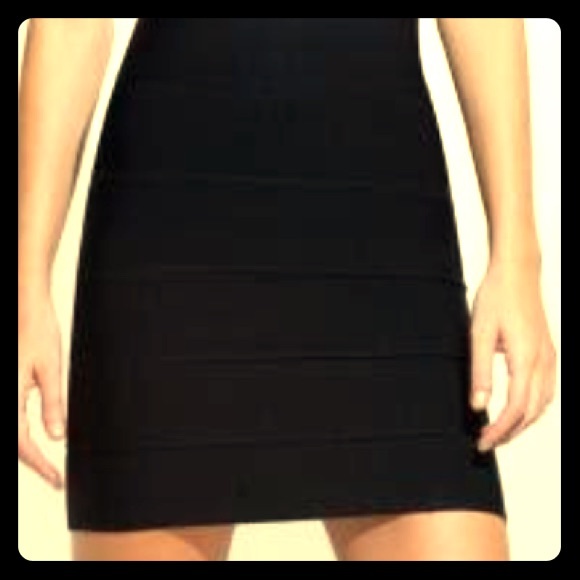 BCBG black bandage pencil skirt