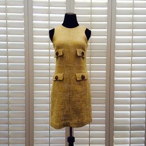 Michael Kors Yellow Tweed Dress