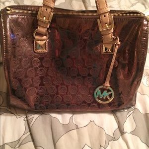 MK Bronzed Handbag