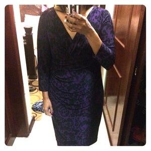 Purple and black dress