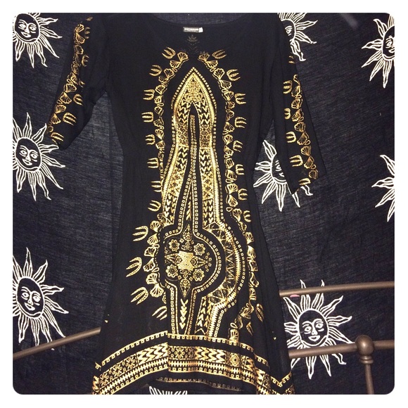 A tribal pattern dress