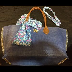 lilly pullitzer  blue tote