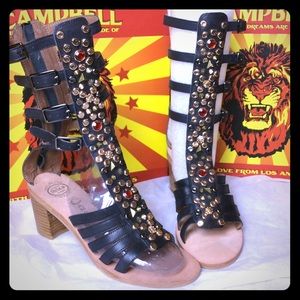 Jeffrey Campbell Klamath Gladiator Sandals 8M