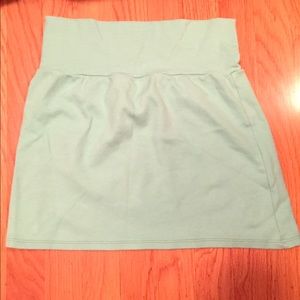 American Apparel - interlock mini skirt (sea foam)