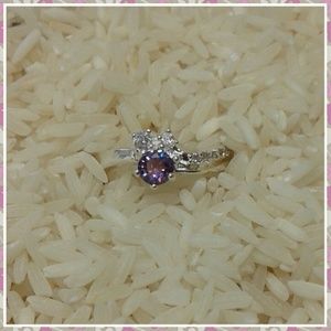 Amythest & Sterling Silver Ring NWOT