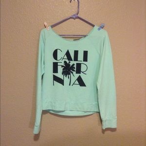 Oversized cropped sweater