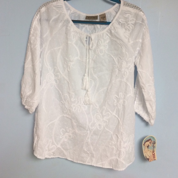 White cotton blouse