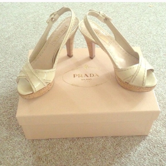 100% authentic Prada cork heels - Picture 1 of 4