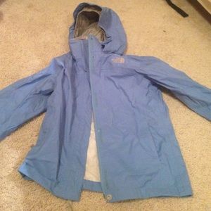 Blue Northface raincoat!