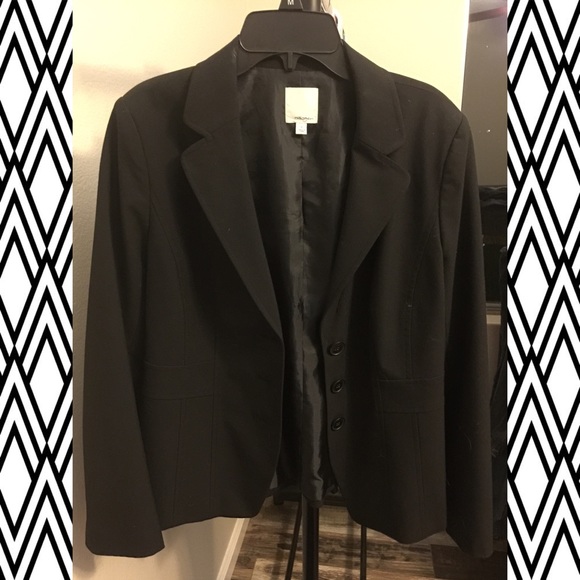 Solid Black Halogen Blazer