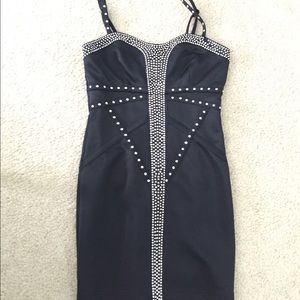 Black studded dress
