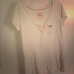 Hollister T shirt with buttons