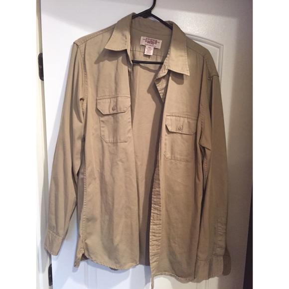 Shirts Macys Khaki Oversized Mens Button Up Shirt Poshmark