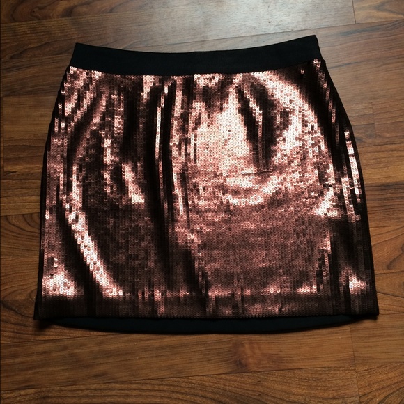 Banana Republic Brown Sequined Skirt