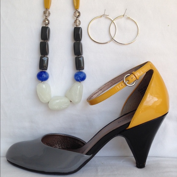 Trendy color block heels