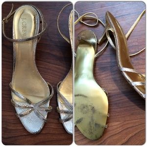 J. Crew Strappy Kitten Heels