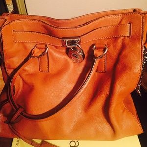 Authentic Michael kors purse camel color