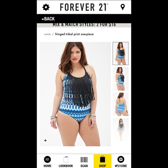 Forever 21 tribal print one piece
