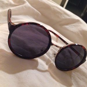 55mm circle vintage sunglasses