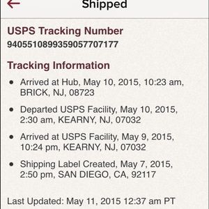 Tracking number
