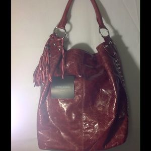 New Cynthia Rowley Burgundy Hobo Handbag