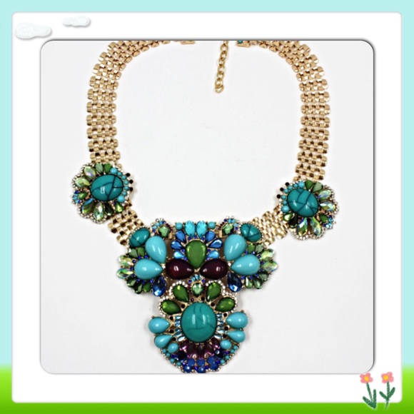 Fashion women statementchainmix beaded and crystal - Picture 1 of 4