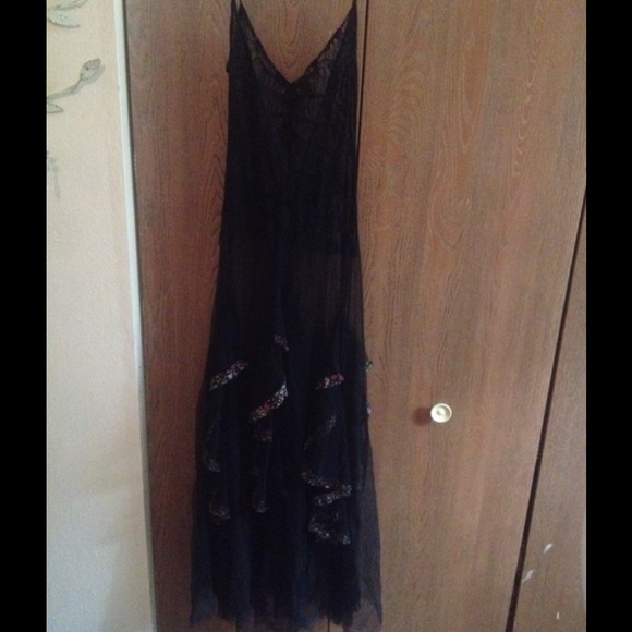 💟RARE💟 Intimately sheer/lace maxi slip dress - Picture 7 of 8