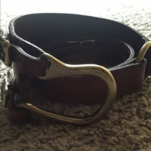 Leather belt
