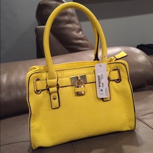 Yellow summer handbag
